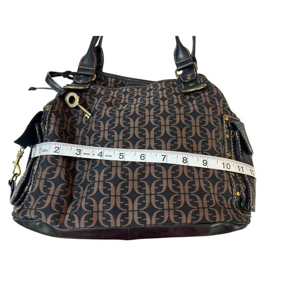 Fossil Signature Monogram Handbag w/Key Hang Tag - Picture 8 of 9